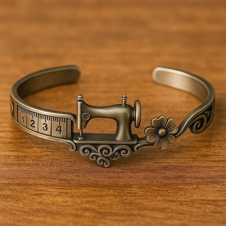 Sewing Machine Bracelet &amp; Ring Set