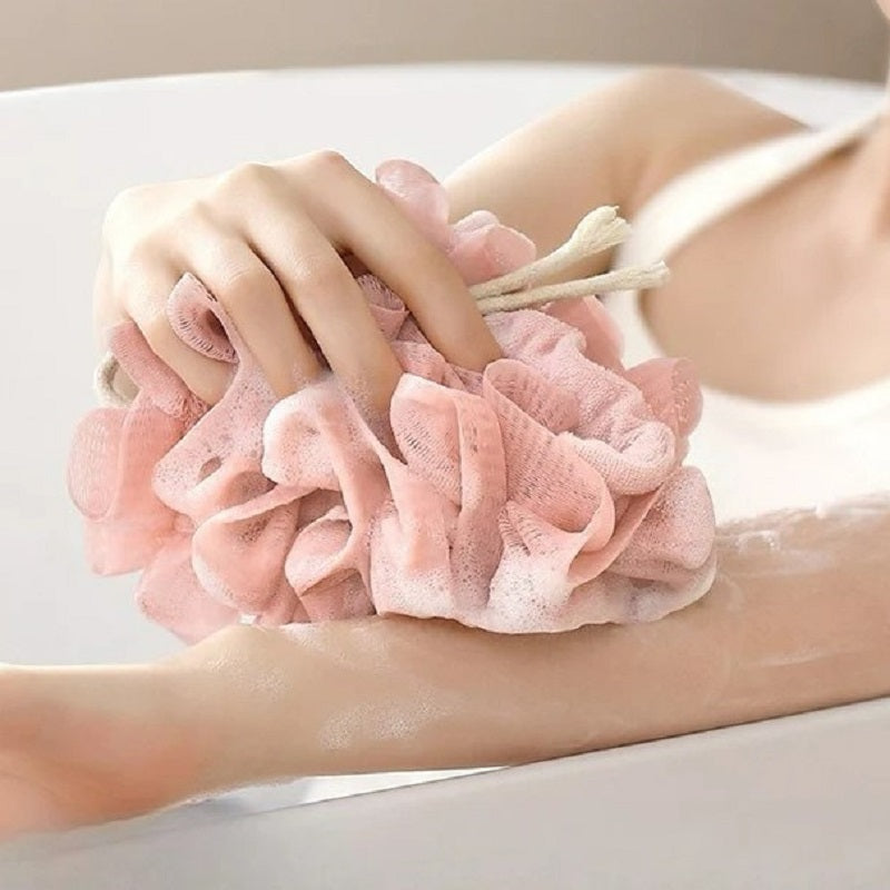 2-in-1 Shower Pouf with Soap Pocket –  Loofah for Rich Lather &amp; Easy Clean