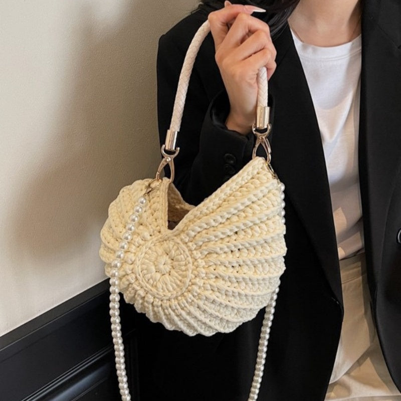 Seashell Crochet Shoulder Bag Beach Style