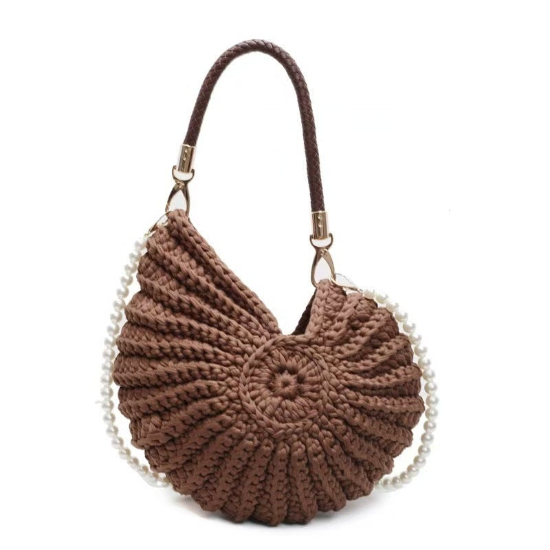 Seashell Crochet Shoulder Bag Beach Style