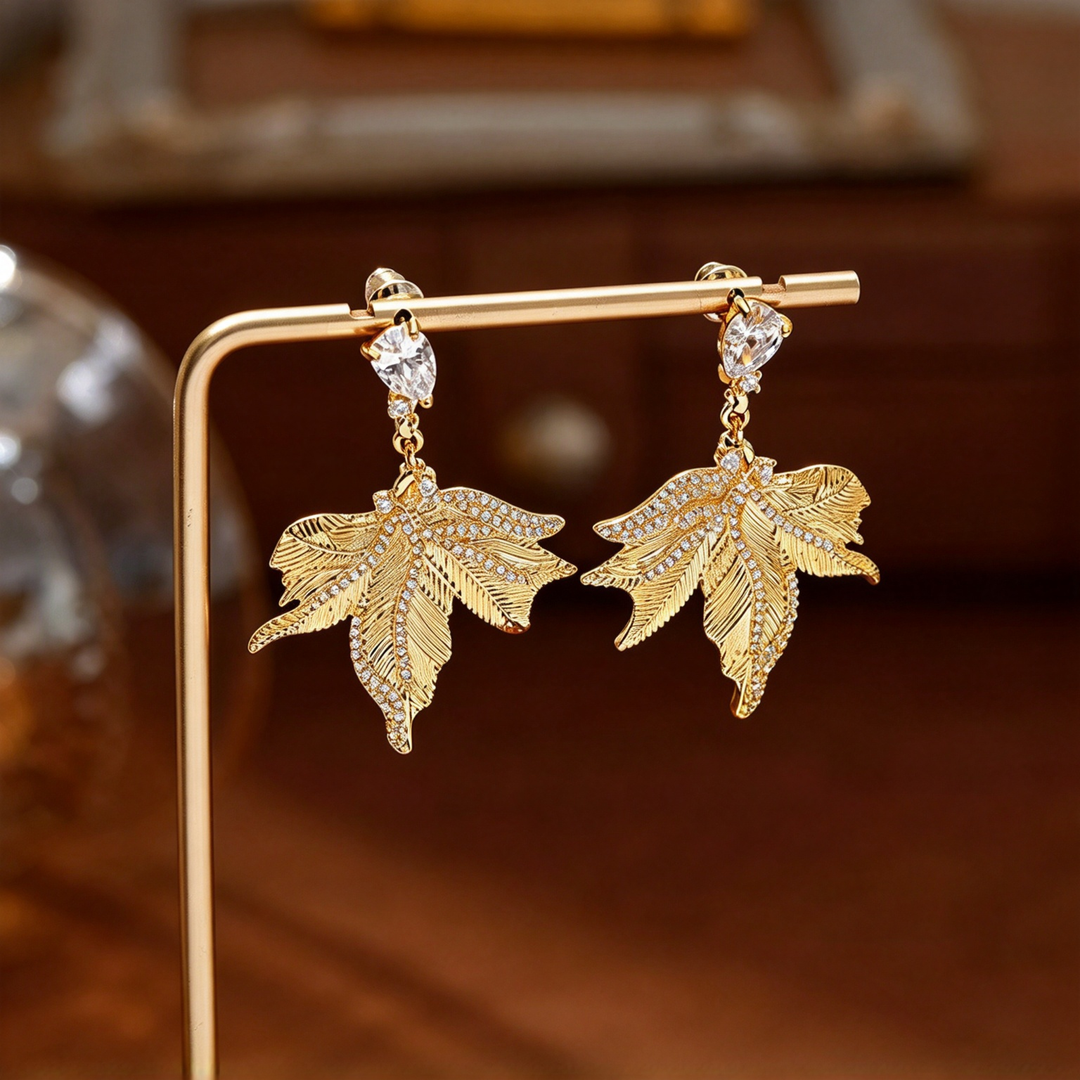 Maple Leaf Statement Earrings