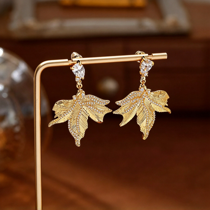 Maple Leaf Statement Earrings