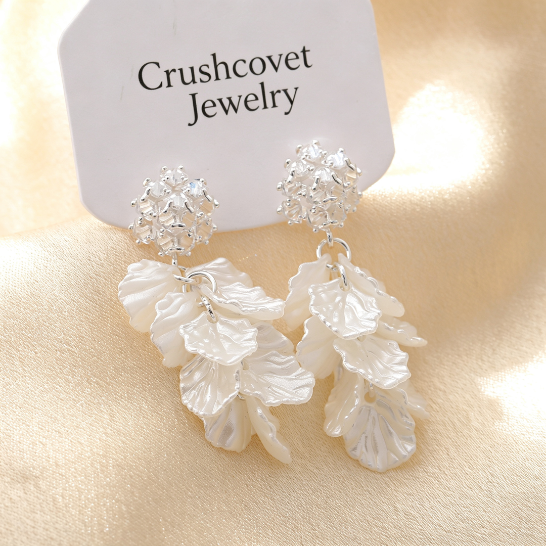 Petal Cascade Statement Earrings