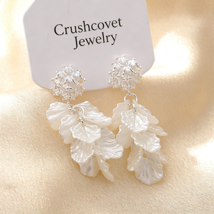 Petal Cascade Statement Earrings