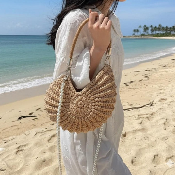 Seashell Crochet Shoulder Bag Beach Style