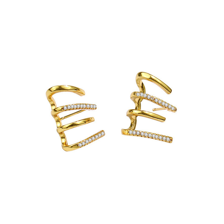 Multi Hoop Zircon Stud Earrings for Women