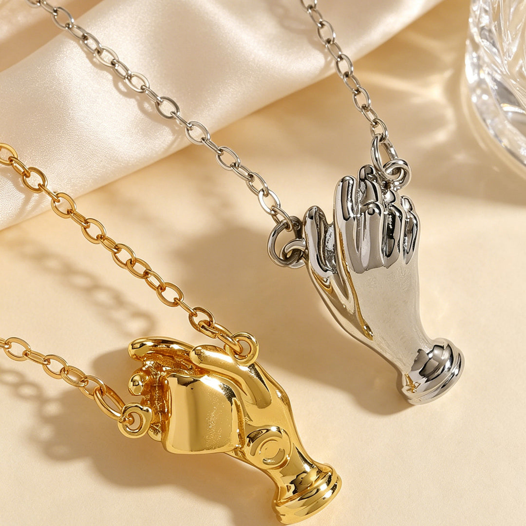 Hand Vase Necklace Brooch Gift Set