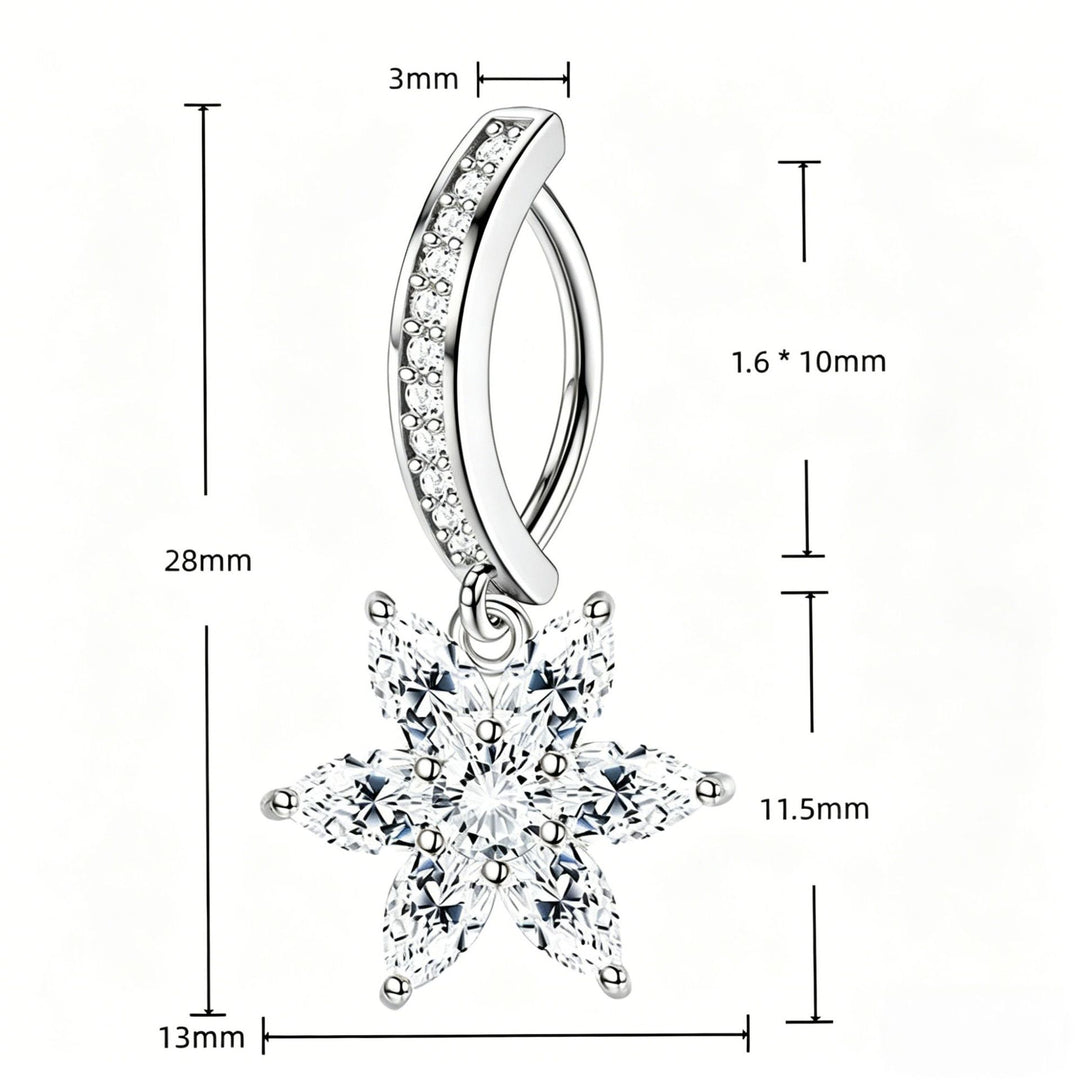 Star Moon Sun Butterfly Belly Hoop For Beach Outfits