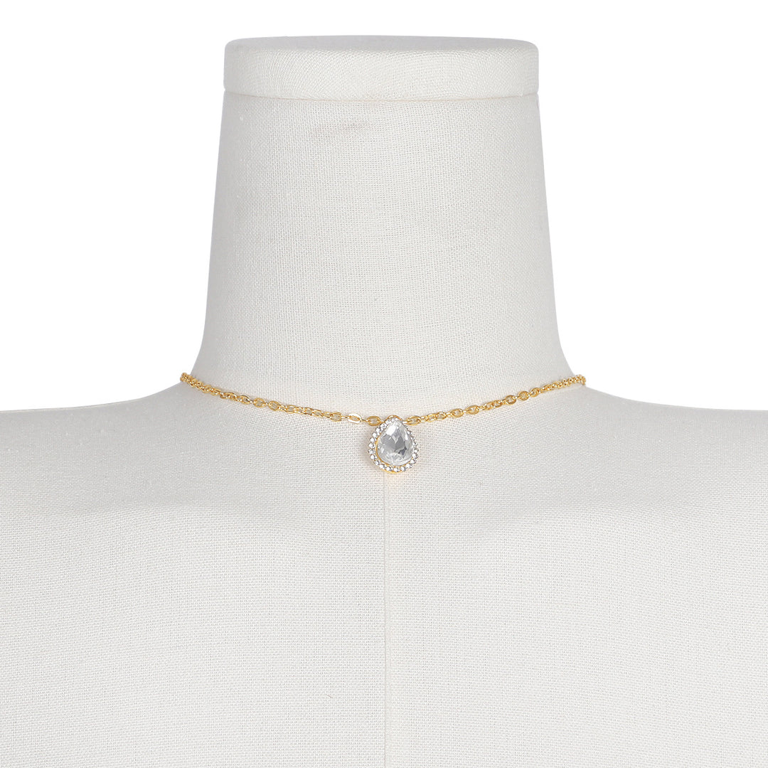 Teardrop Back Body Chain Wedding Evening Wear