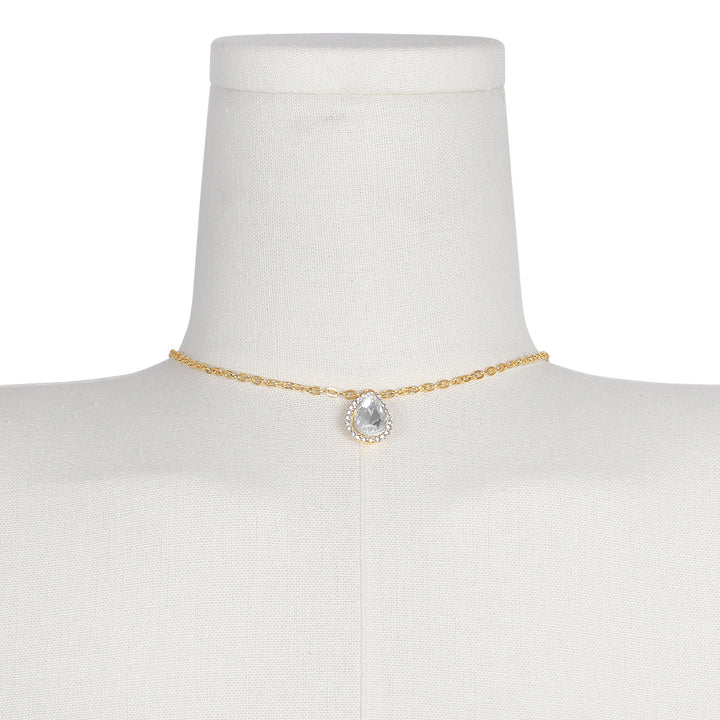 Teardrop Back Body Chain Wedding Evening Wear