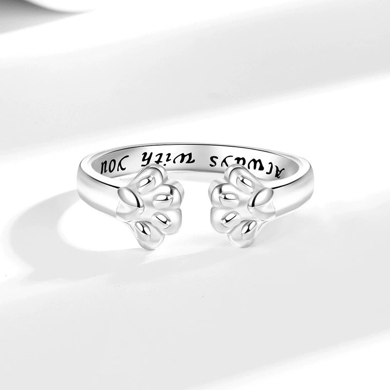 Pet Paw Always With You Adjustable Memory Ring