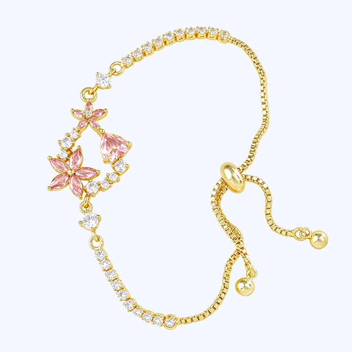 Garden Style Floral Pendant Jewelry Set