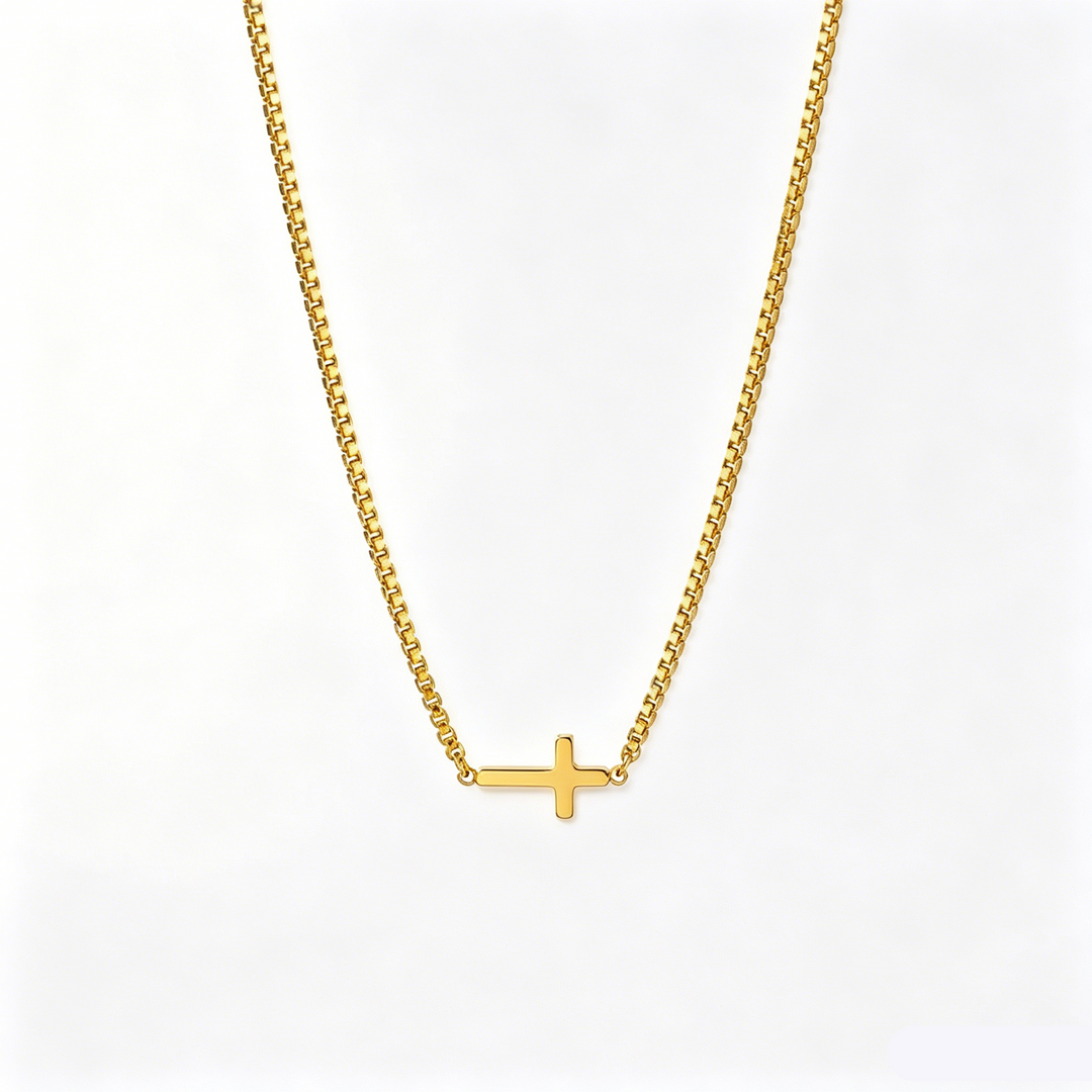 Titanium Steel Side Cross Jewelry for Women