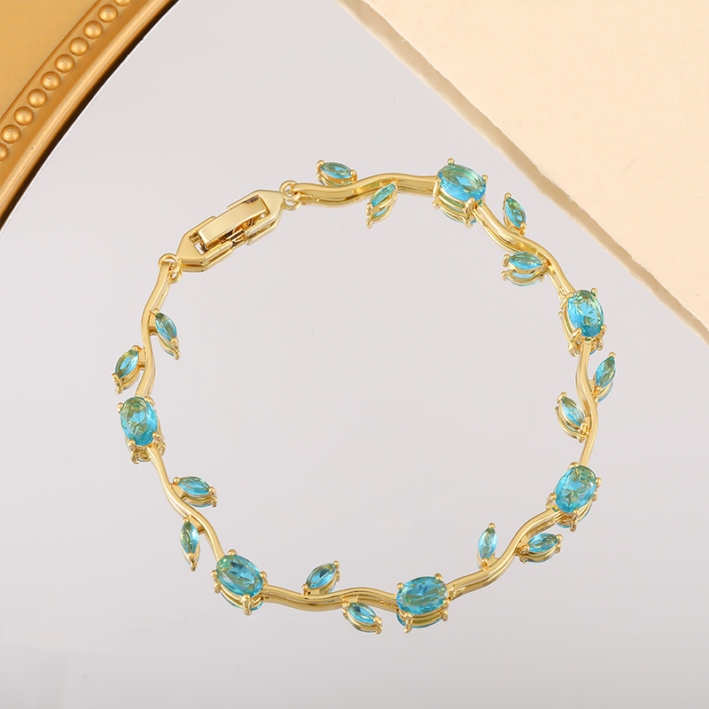 Luxury Zircon Gold-Plated Bracelet