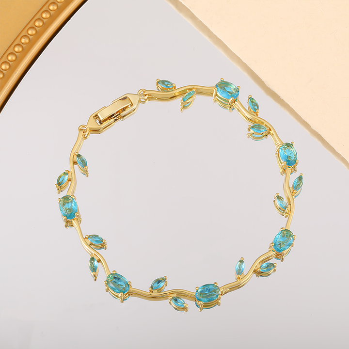 Luxury Zircon Gold-Plated Bracelet