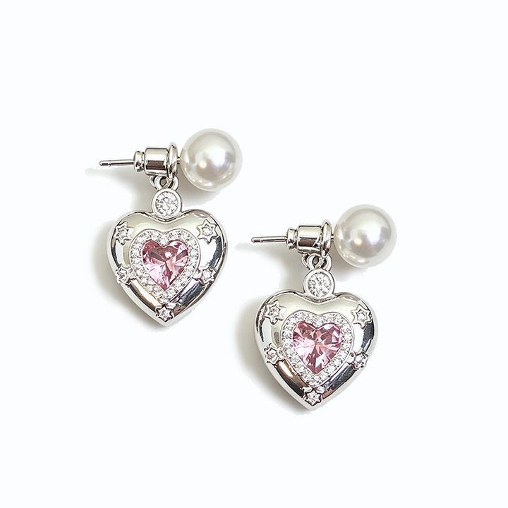 Sparkly CZ Heart Locket Women Accessories