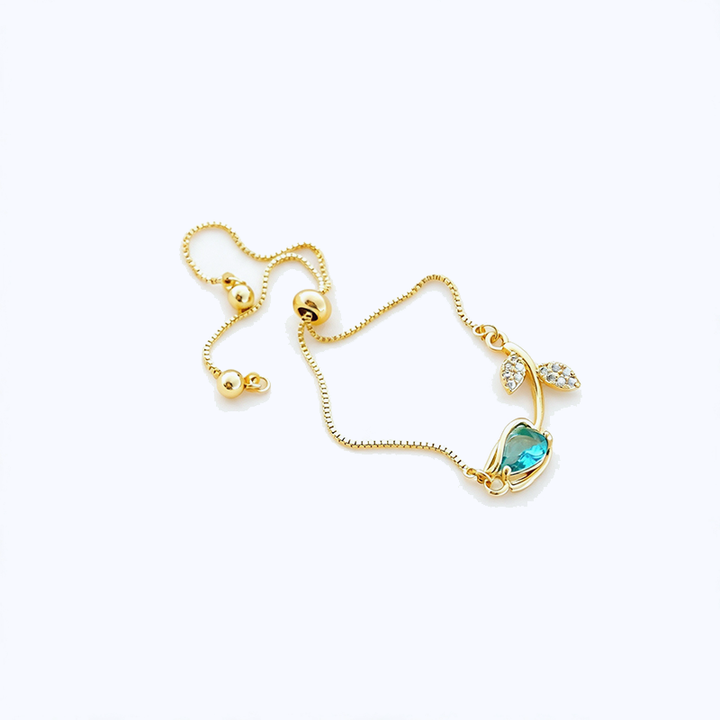 Tulip Necklace and Bracelet Set