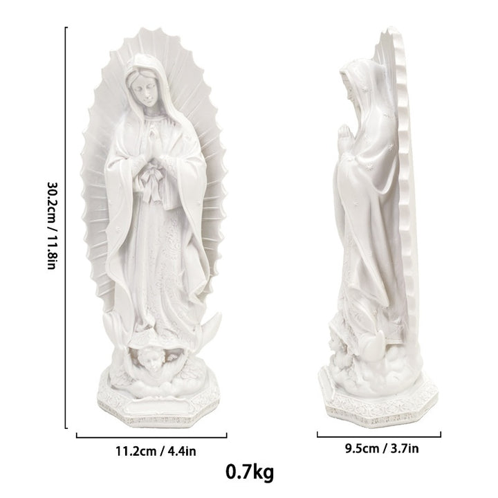 Virgin Mary Statue Resin Decor Home Display