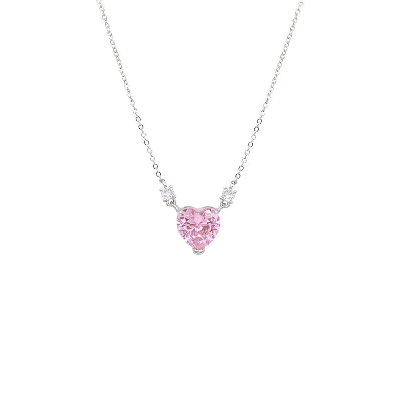 Radiant Heart Crystal Pendant Necklace
