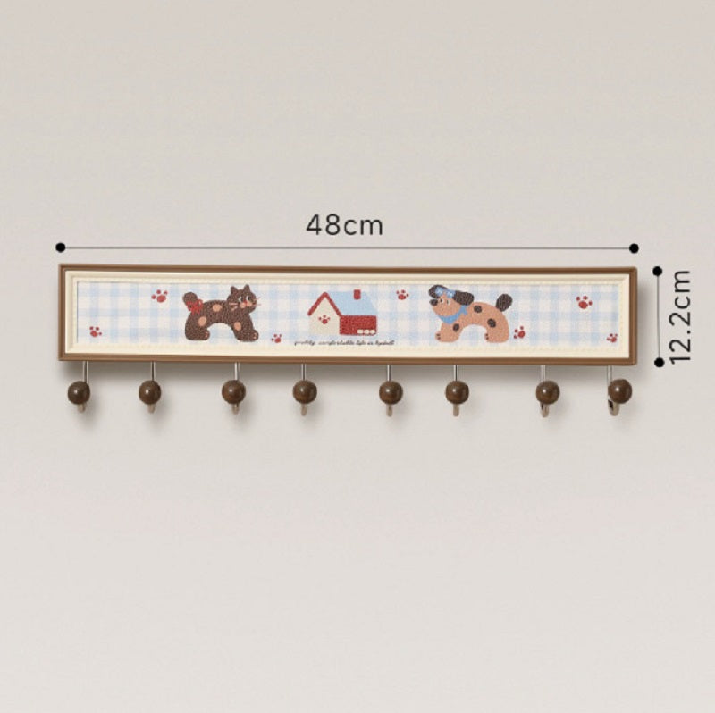 Dopamine-inspired Wabi-Sabi style vintage wall hooks