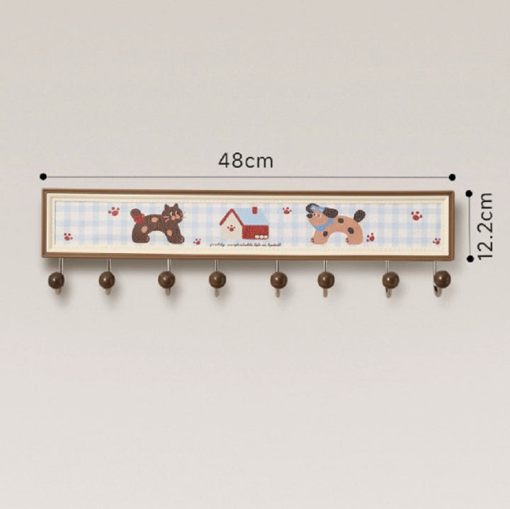 Dopamine-inspired Wabi-Sabi style vintage wall hooks