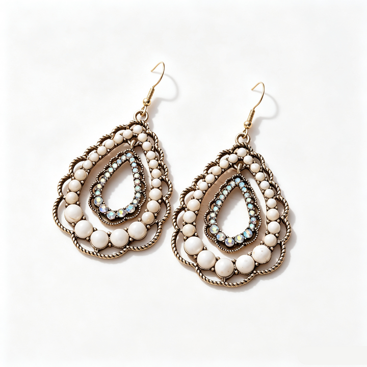 Boho Teardrop Earrings Vacation Style
