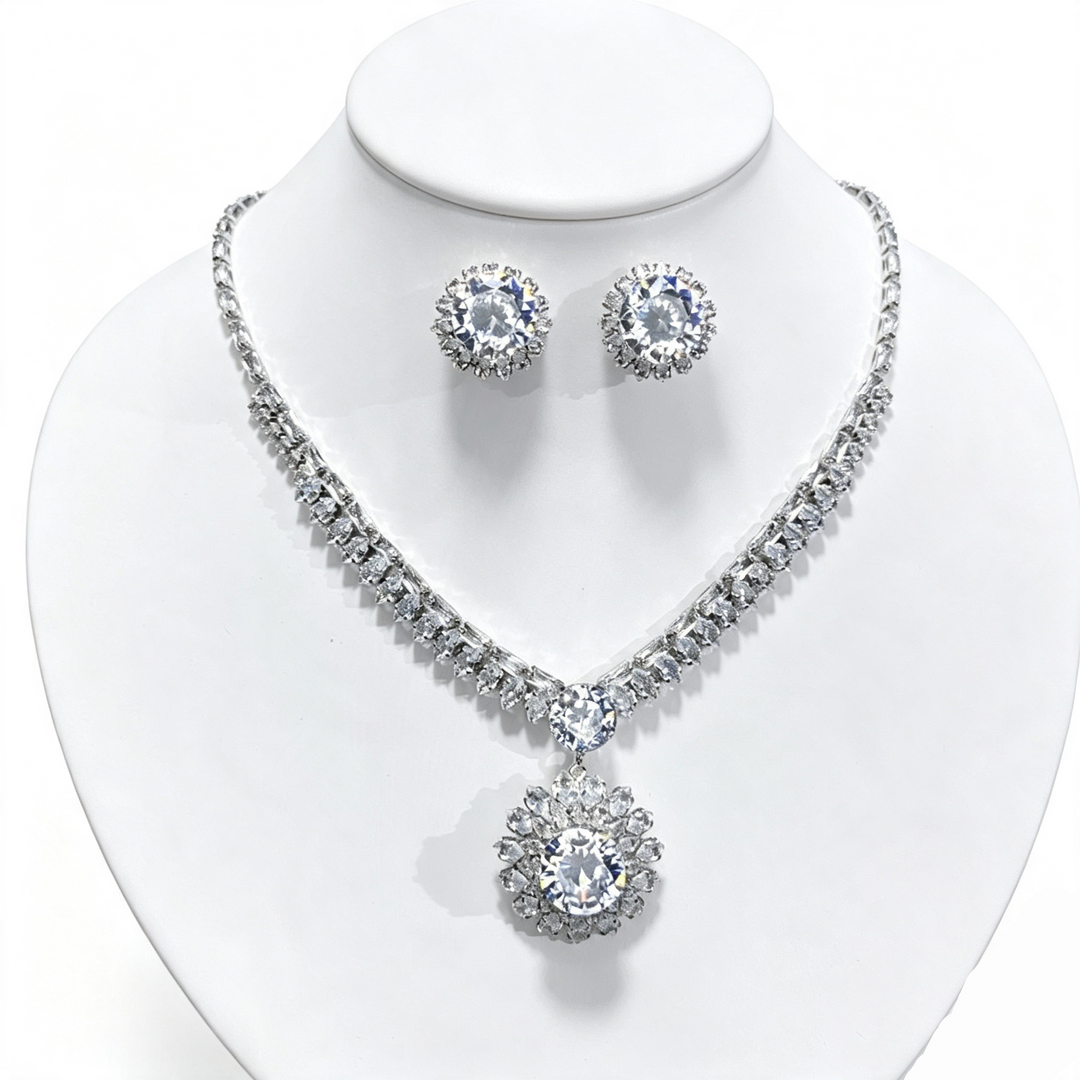Sun Circle Jewelry Set Luxury Party Look