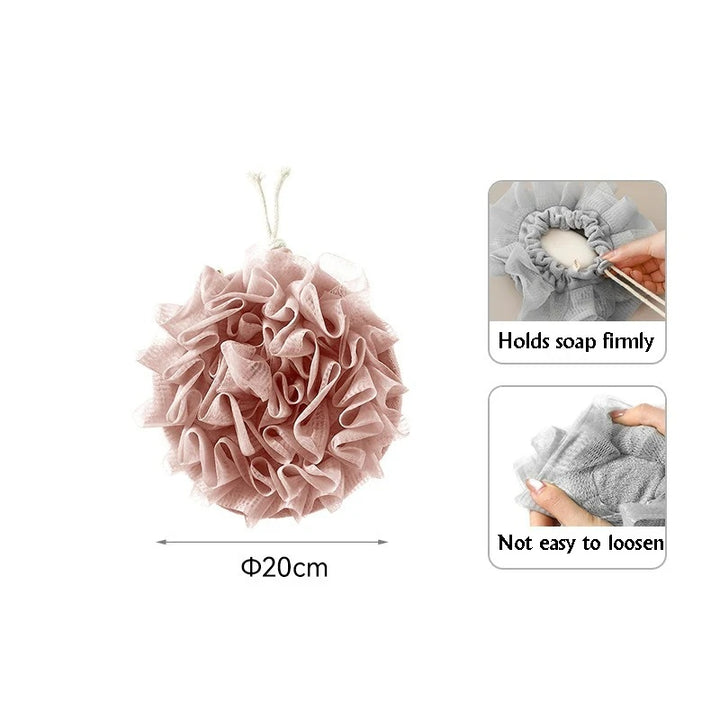 2-in-1 Shower Pouf with Soap Pocket –  Loofah for Rich Lather &amp; Easy Clean