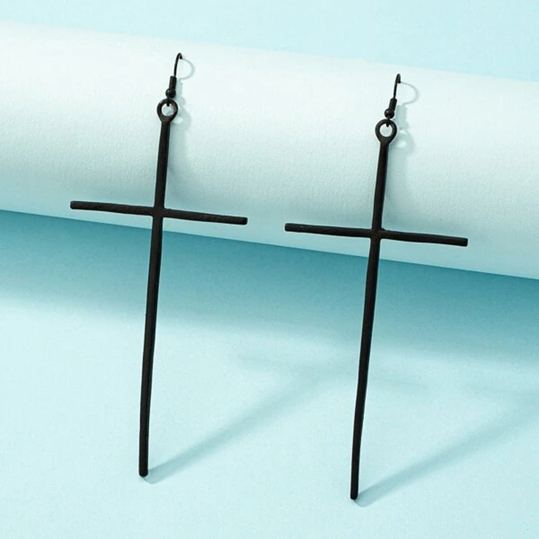 Luxury Cross Pendant Earrings