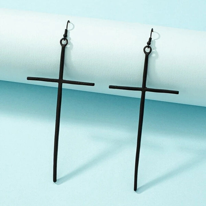 Luxury Cross Pendant Earrings