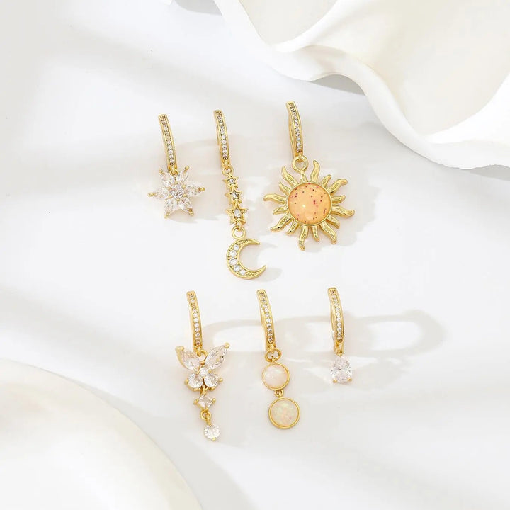 Star Moon Sun Butterfly Belly Hoop For Beach Outfits
