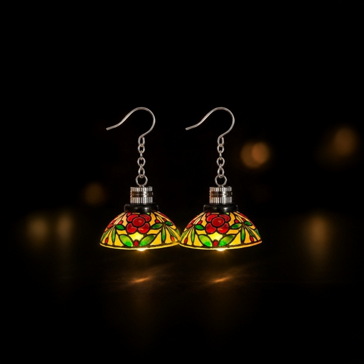 Mini Chandelier Light Earrings For Costume Party