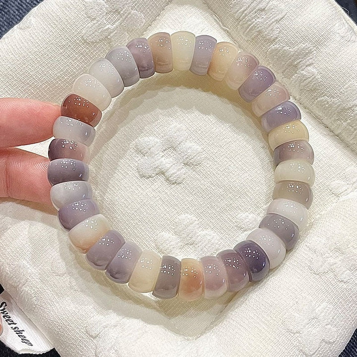 Natural Stone Bead Bracelet Calming Style