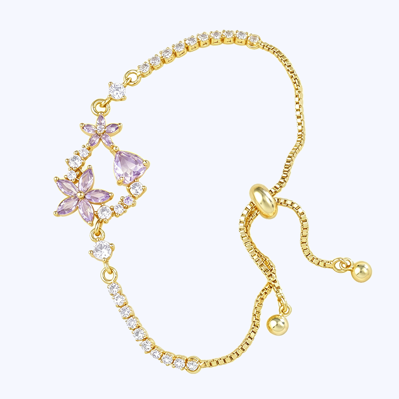 Garden Style Floral Pendant Jewelry Set