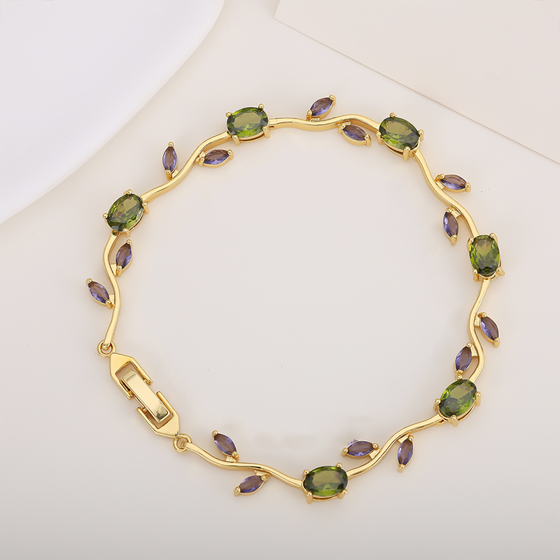 Luxury Zircon Gold-Plated Bracelet