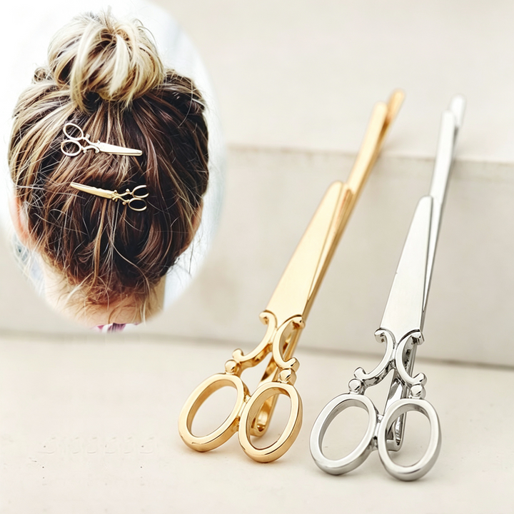 Creative Mini Scissors Shaped Decor Hair Barrette