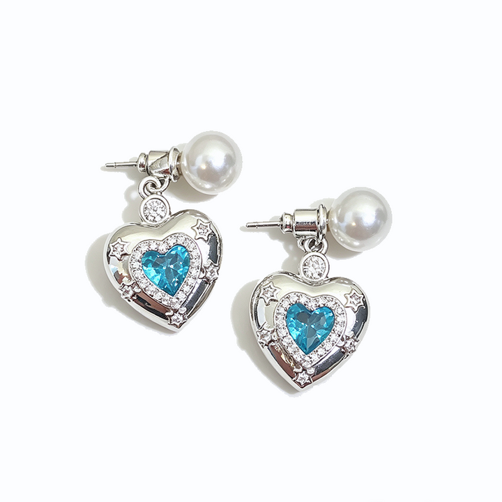 Sparkly CZ Heart Locket Women Accessories