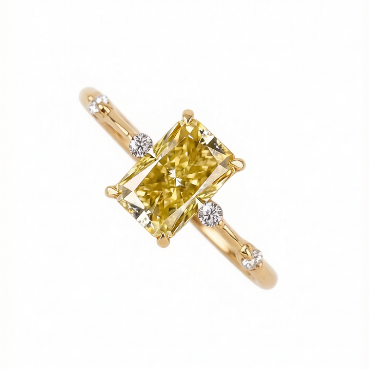A ring adorned with dazzling cut colored gemstones