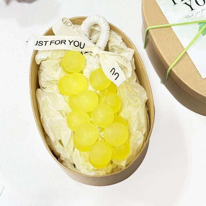 Crystal Grape Soap String – Handmade Moisturizing Grape-Shaped Soap for Bathroom Décor &amp; Daily Cleansing
