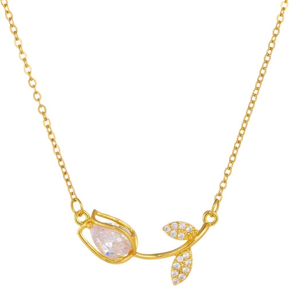 Tulip Necklace and Bracelet Set