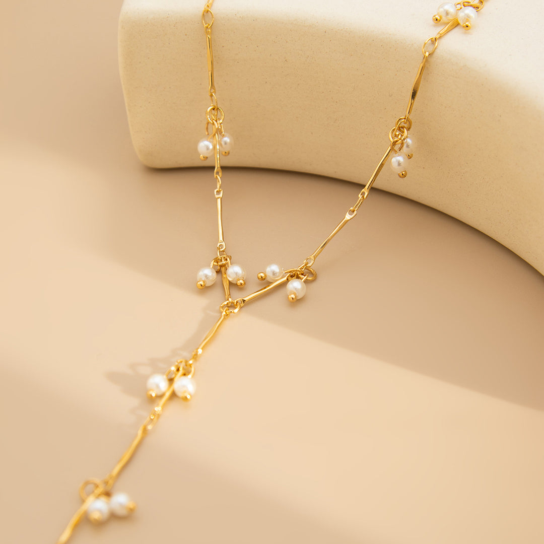 Pearl Y Necklace Date Night Style