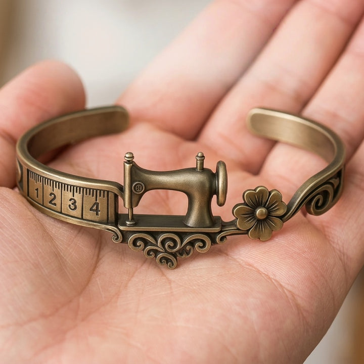 Sewing Machine Bracelet &amp; Ring Set