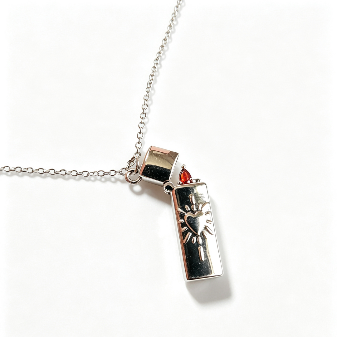 Fireheart Lighter Necklace Street Style