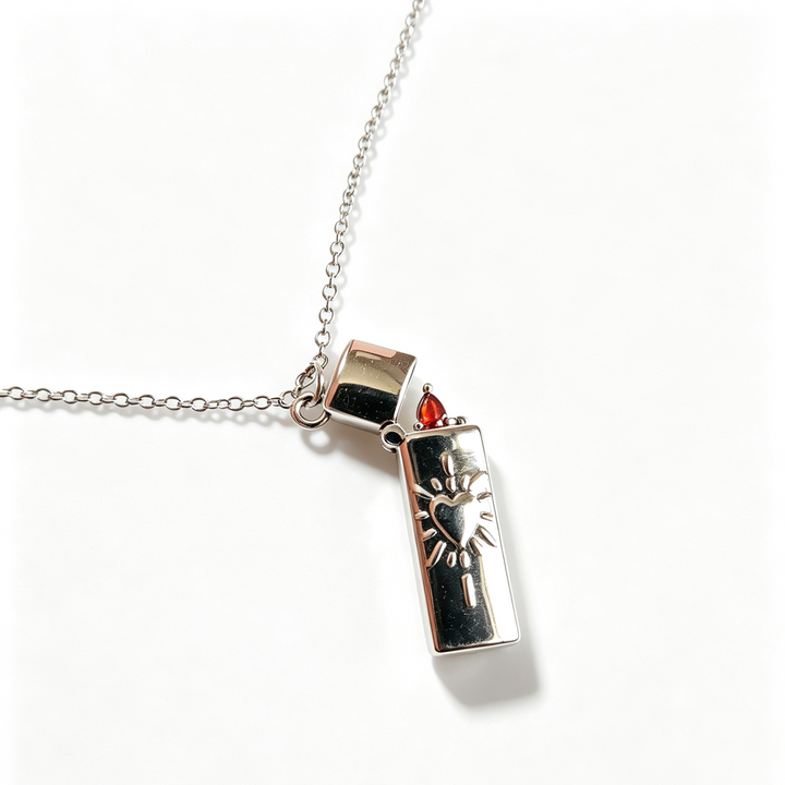 Fireheart Lighter Necklace Street Style