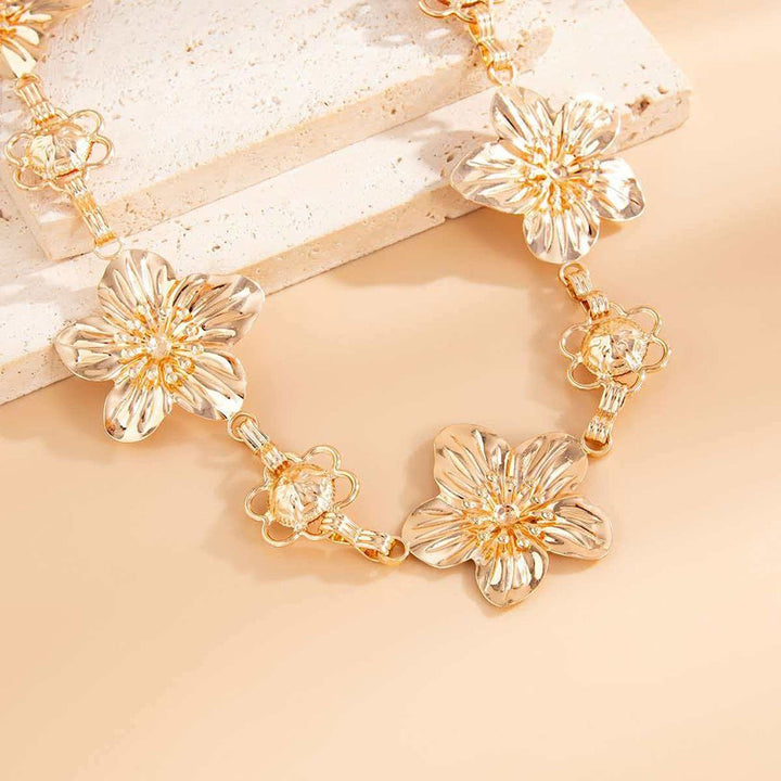 Floral Waist Chain Holiday Dress Accessory