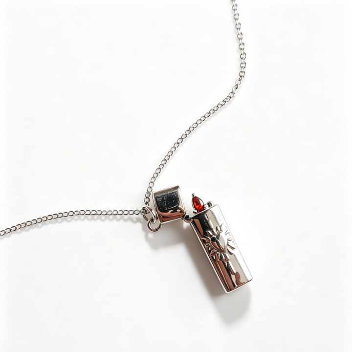 Fireheart Lighter Necklace Street Style