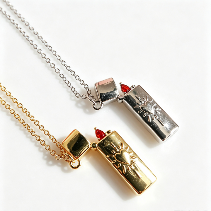 Fireheart Lighter Necklace Street Style