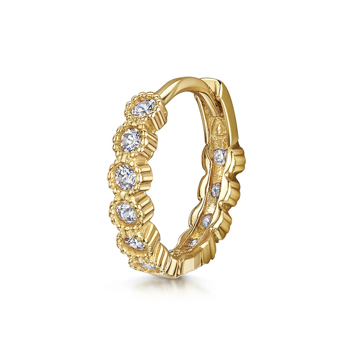 Multi Style Zircon Huggie Hoop Cartilage Piercing Earrings for Women
