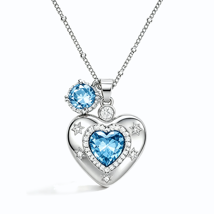 Sparkly CZ Heart Locket Women Accessories