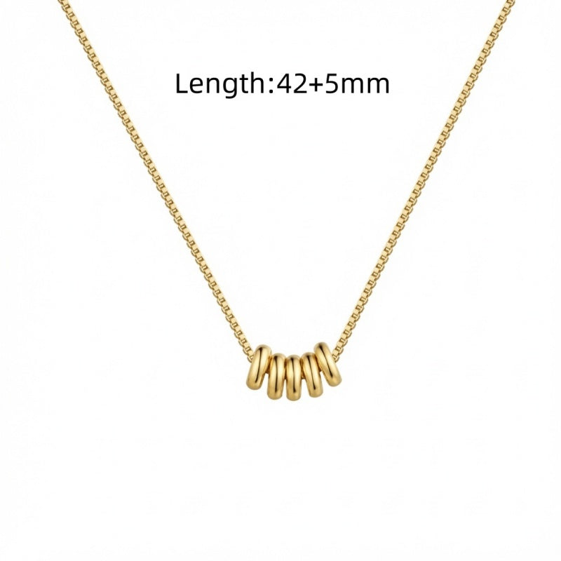 Dainty Bead Necklace Daily Wear